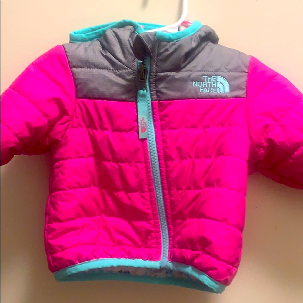The north face infant girl reversible jacket